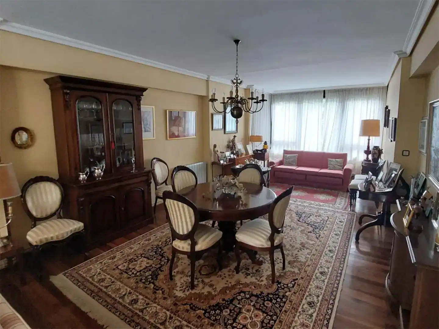Sala d'estar de Pis en venda en Santander amb Jardí privat, Parquet i Piscina