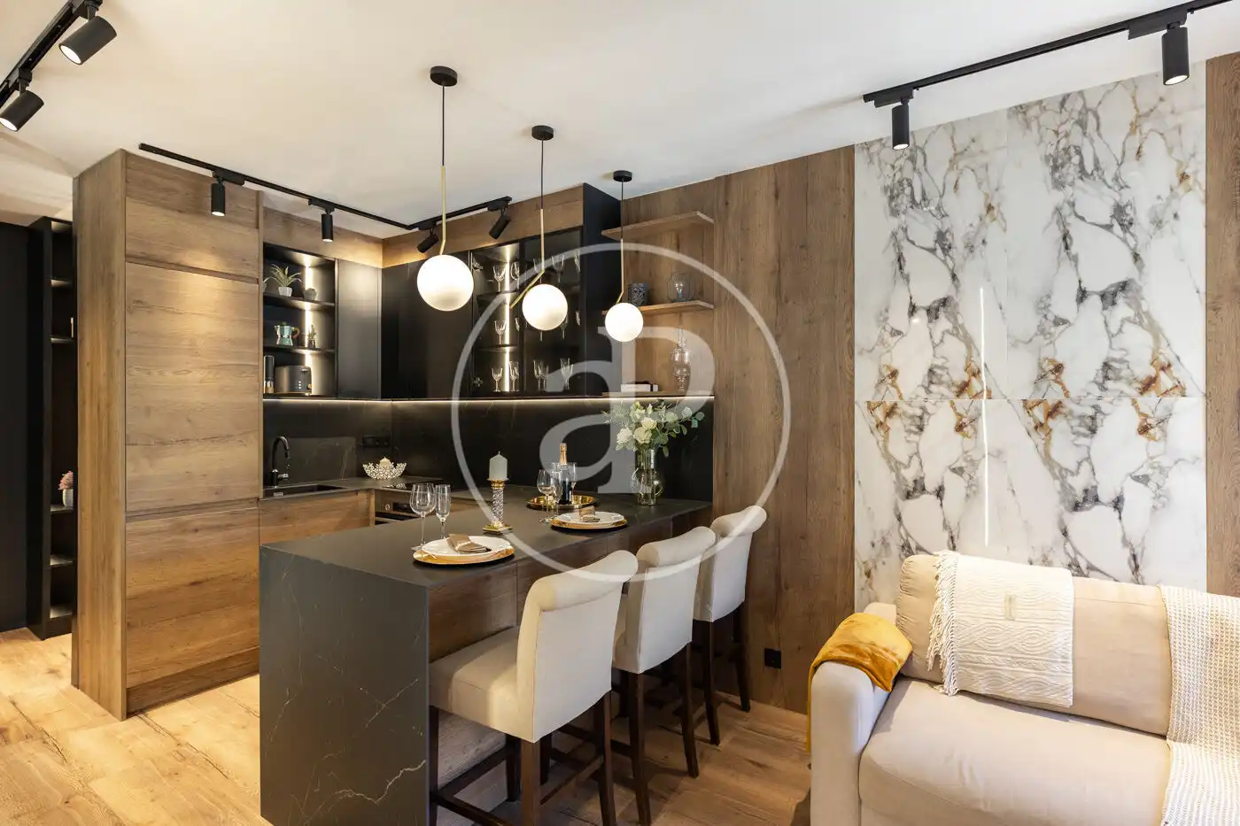 Cocina de Piso en venta en Barcelona con Aire acondicionado, Calefacción y Amueblado