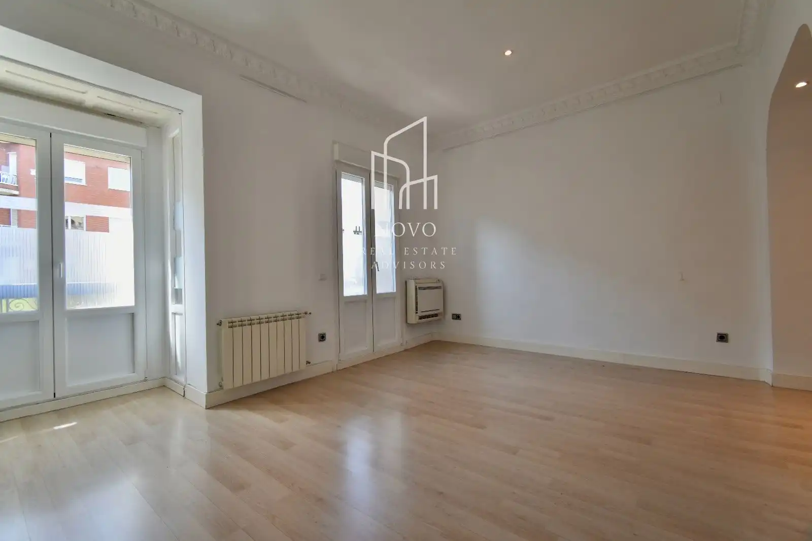 Wohnzimmer von Wohnung zur Miete in Madrid mit Klimaanlage, Heizung und Terrasse
