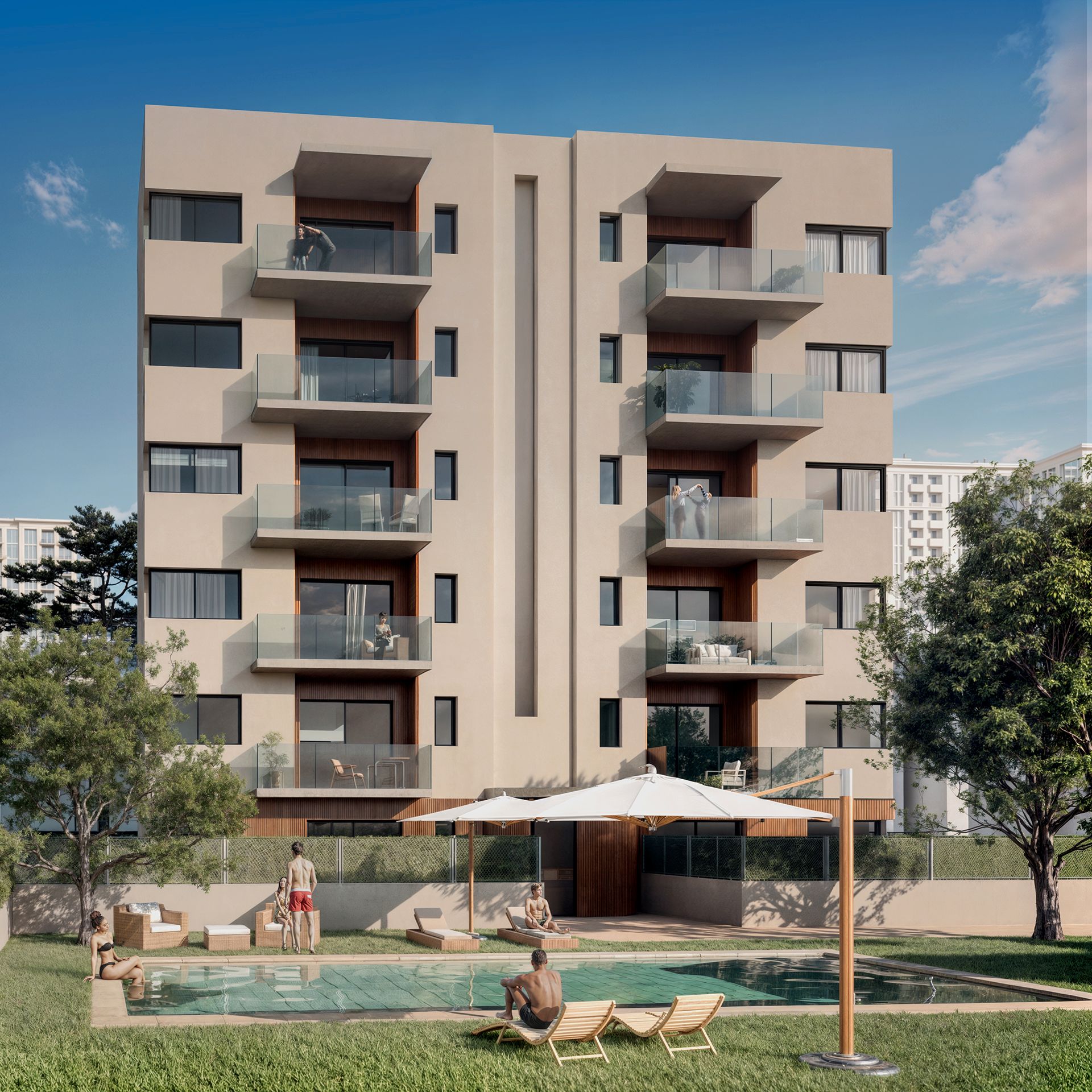 Exterior view of Flat for sale in Calonge i Sant Antoni  with Air Conditioner, Heating and Parquet flooring