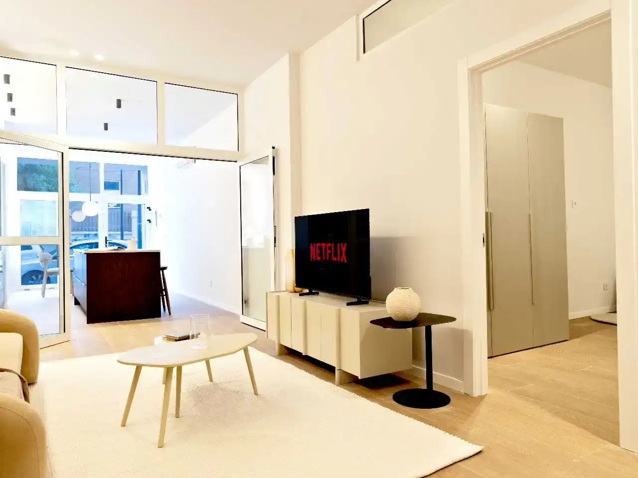 Sala de estar de Piso en venta en Valencia con Aire acondicionado, Jardín privado y Amueblado