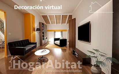 Sala d'estar de Casa o xalet en venda en Bellreguard amb Terrassa, Traster i Balcó