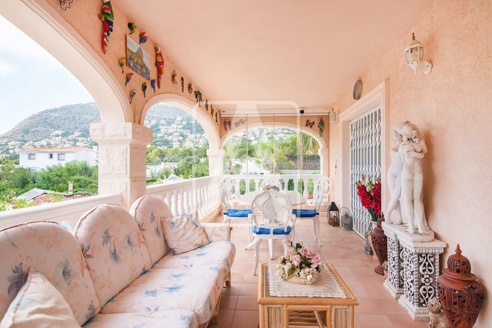 Terrassa de Casa o xalet en venda en Calpe / Calp amb Aire condicionat, Calefacció i Jardí privat