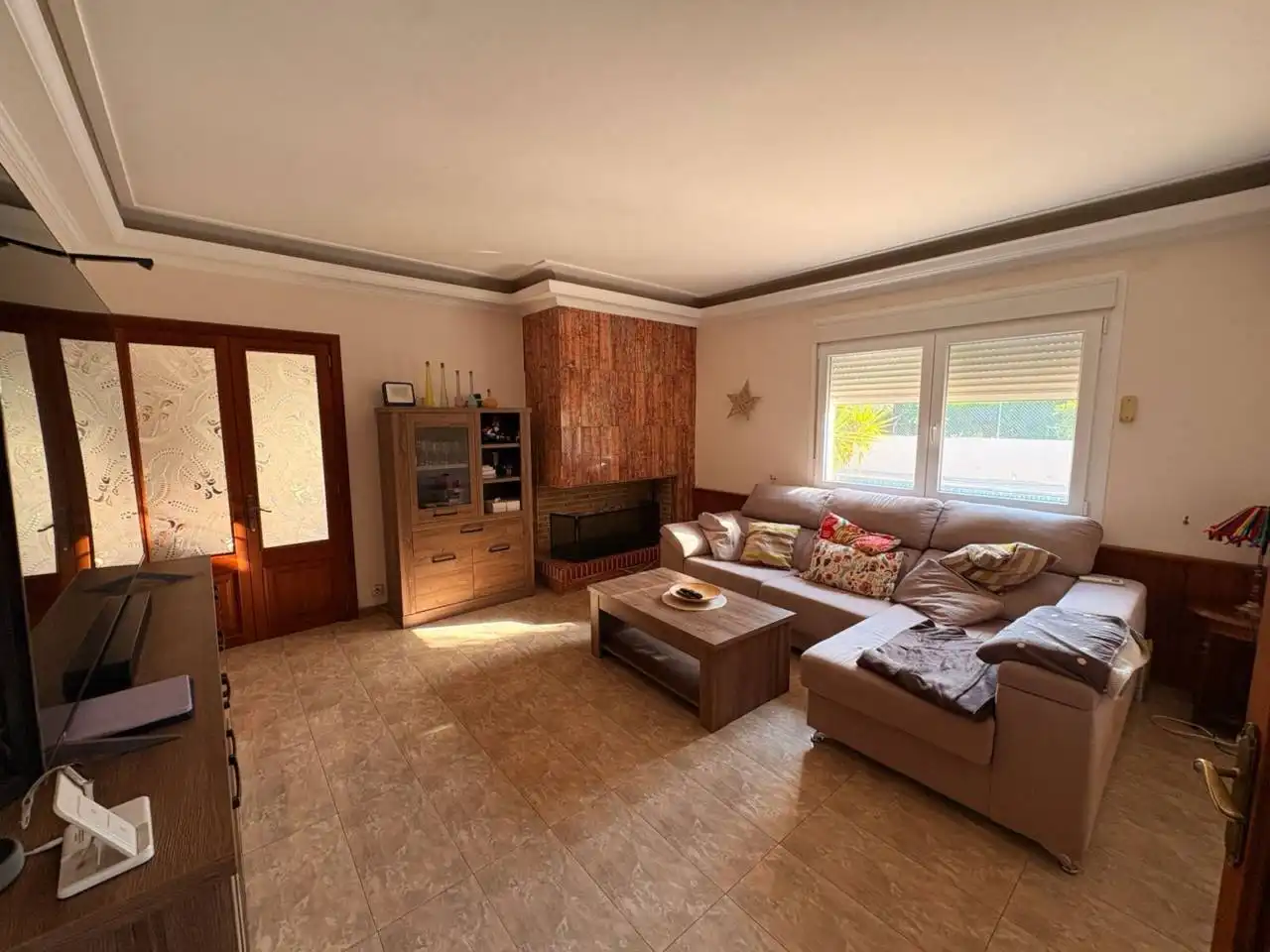 Sala d'estar de Pis en venda en Manacor amb Aire condicionat, Jardí privat i Terrassa