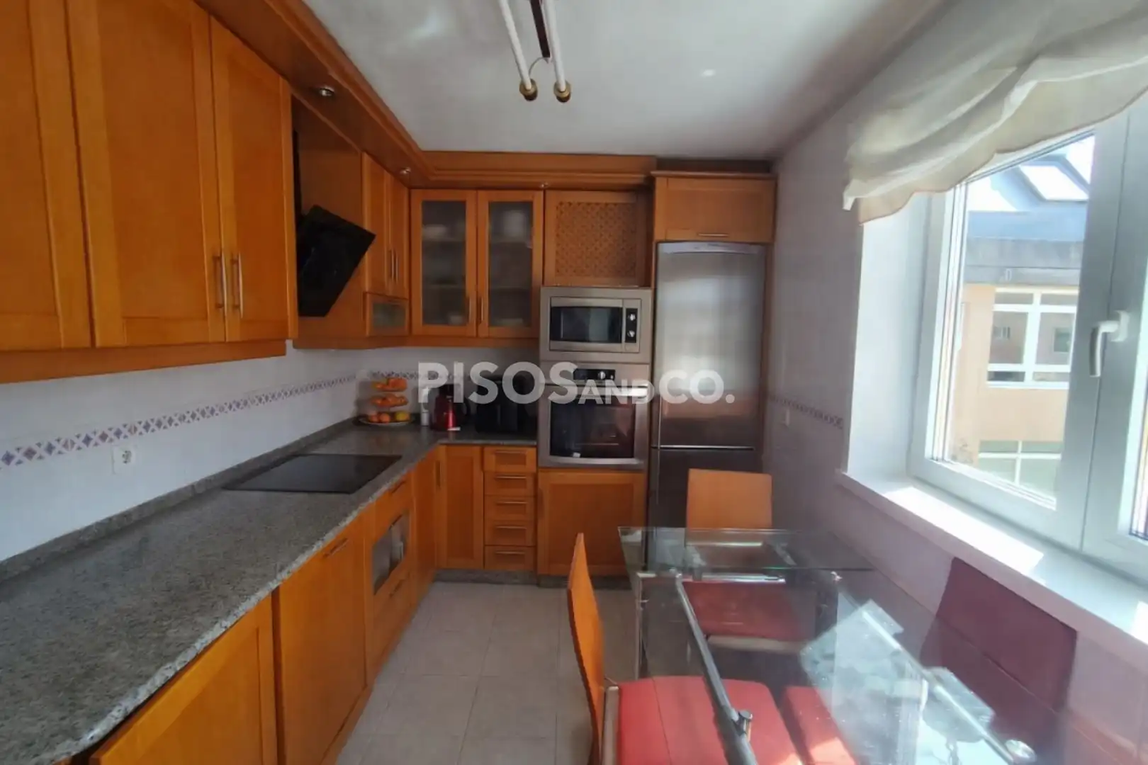 Kitchen of Flat for sale in A Coruña Capital   with Heating, Terrace and Storage room