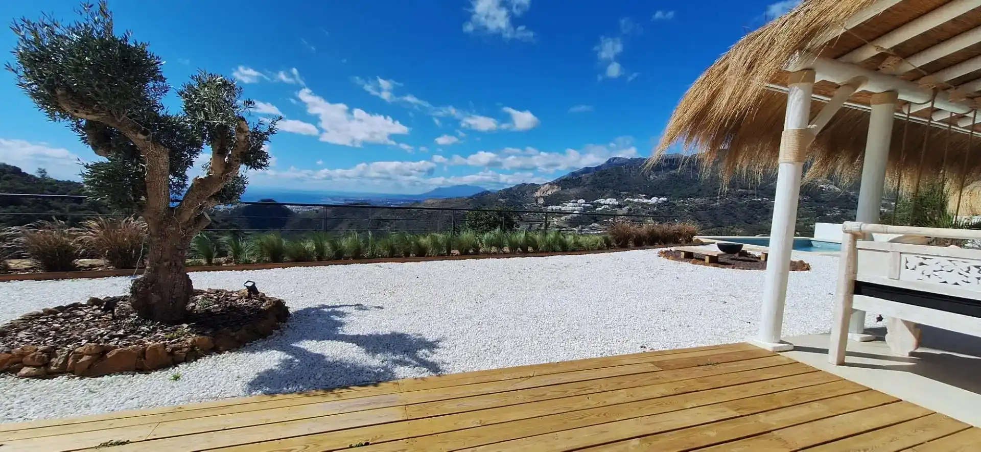 Terrassa de Casa o xalet en venda en Ojén amb Aire condicionat i Piscina