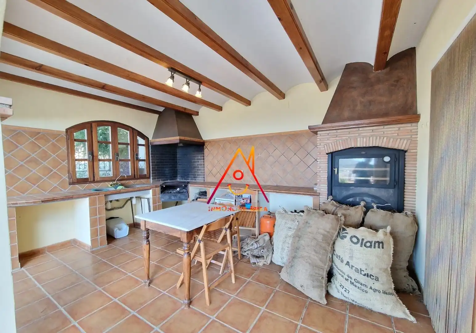Cocina de Casa o chalet de alquiler en Tàrbena con Jardín privado, Terraza y Amueblado
