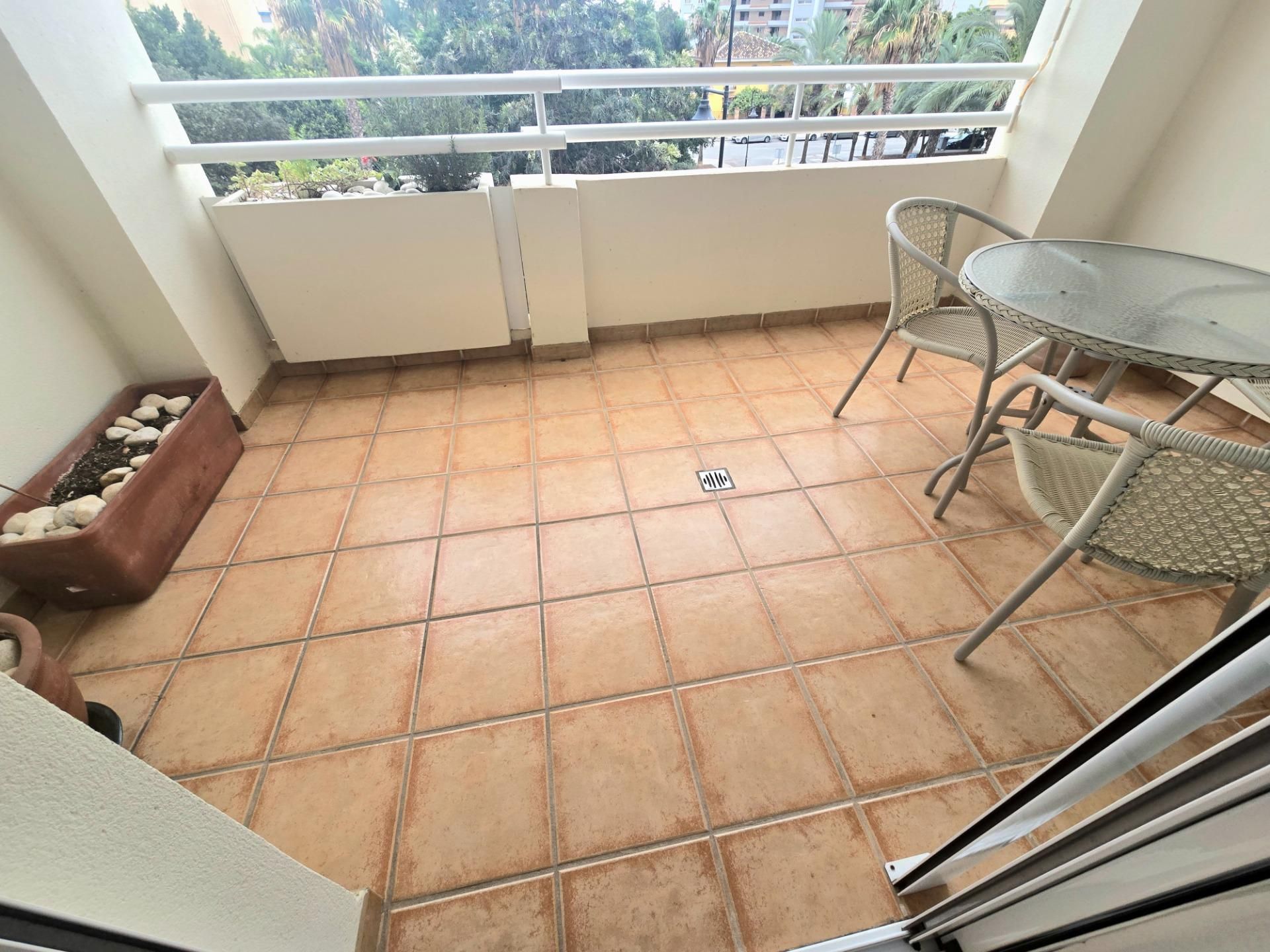 Balcony of Flat to rent in Torremolinos  with Air Conditioner, Private garden and Parquet flooring