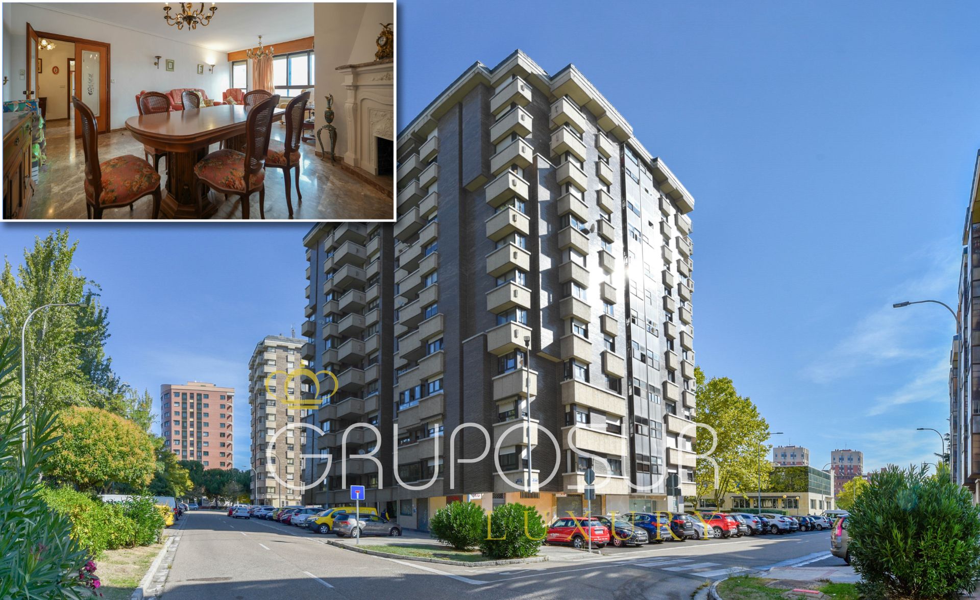 Vista exterior de Pis en venda en Valladolid Capital amb Calefacció, Parquet i Terrassa