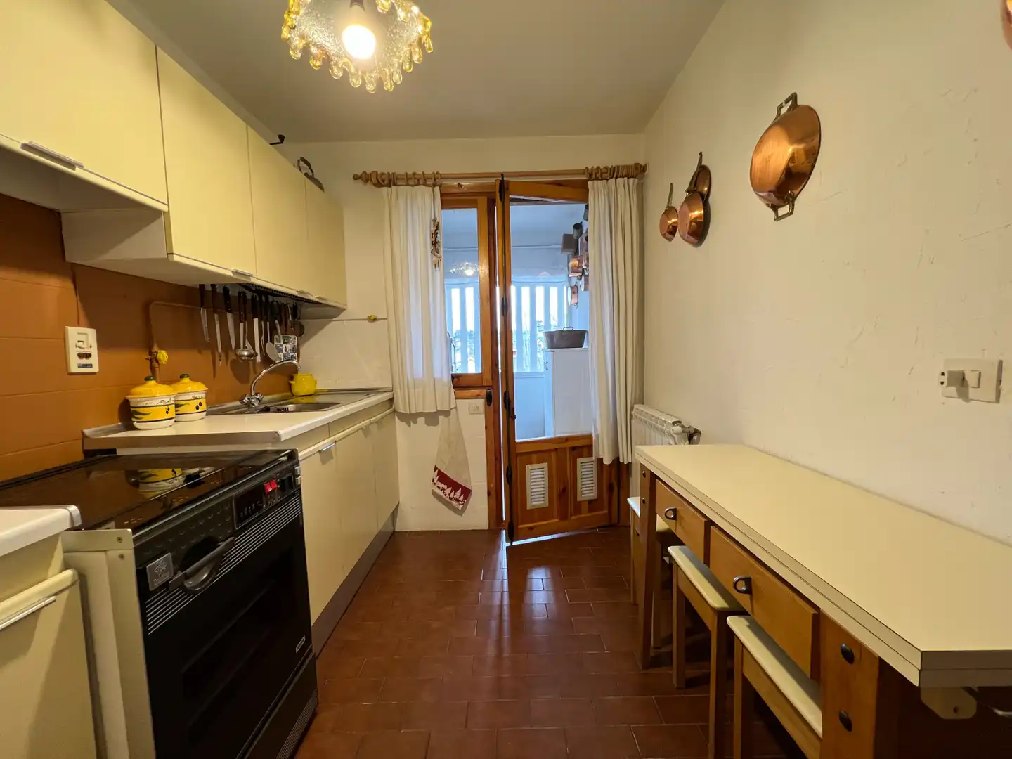 Kitchen of Attic for sale in Jaca  with Terrace and Community pool
