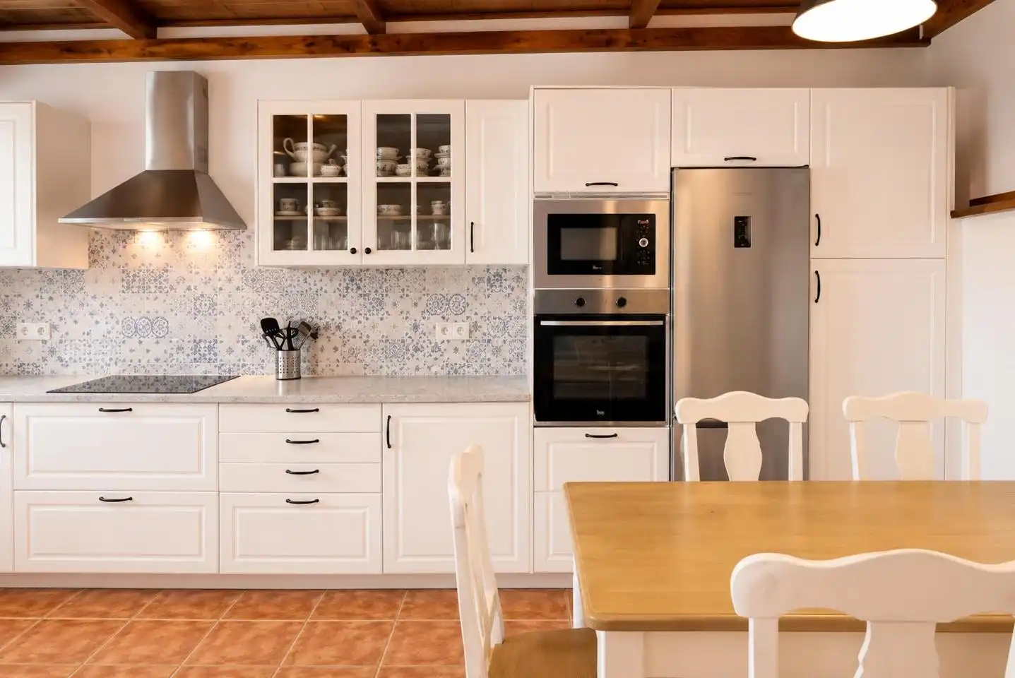 Cocina de Casa o chalet de alquiler en Valsequillo de Gran Canaria con Aire acondicionado, Jardín privado y Terraza