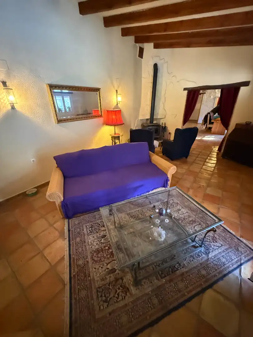 Living room of Country homes for sale in Castell de Castells  with Air Conditioner, Heating and Private garden