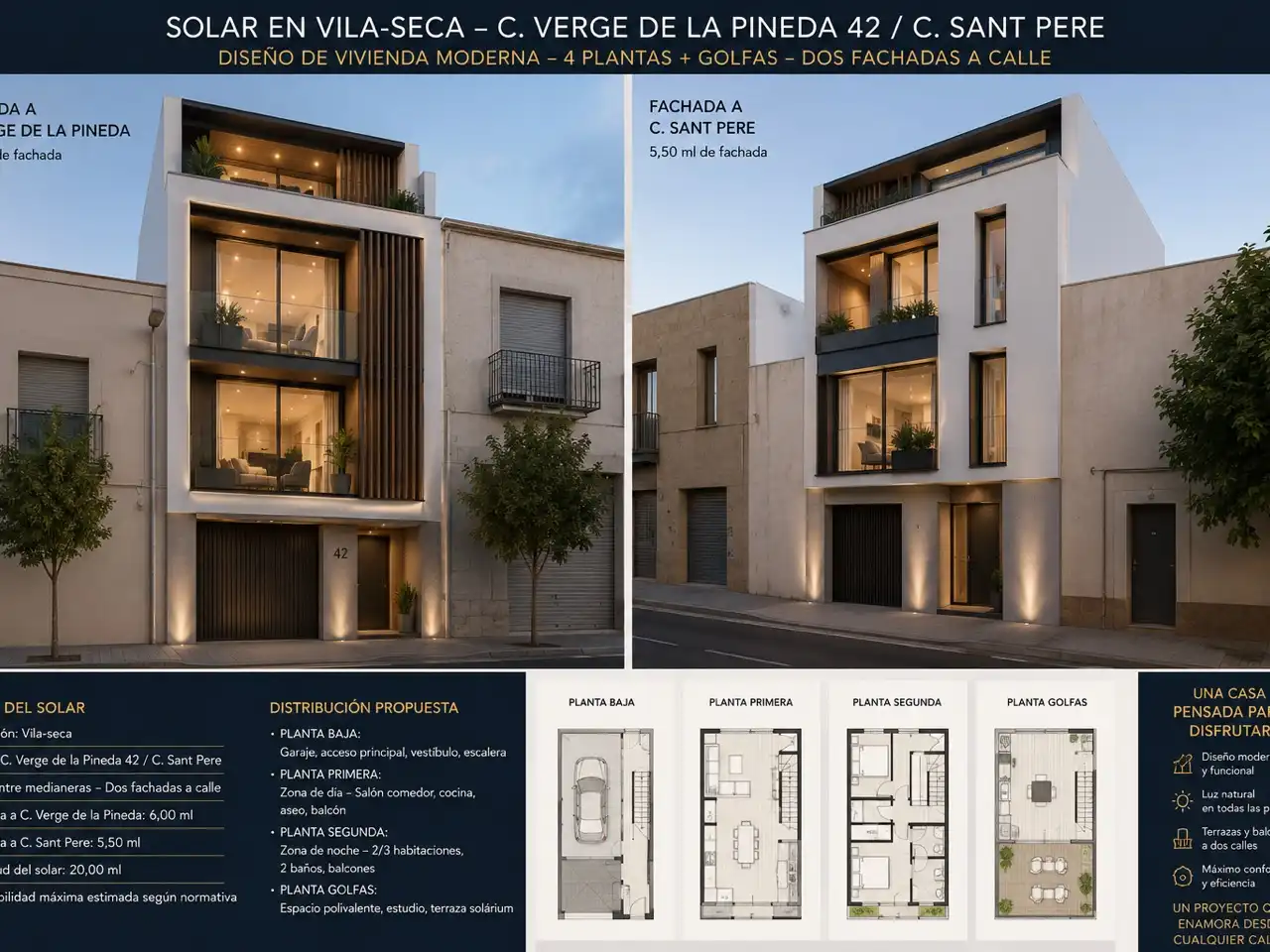 Vista exterior de Residencial en venda en Vila-seca Poble