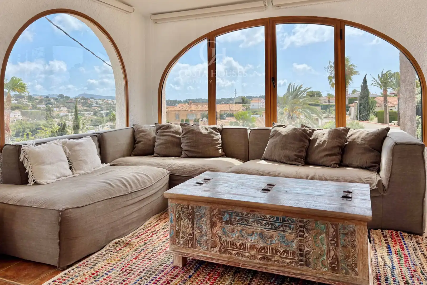 Sala de estar de Casa o chalet en venta en Benissa con Aire acondicionado, Calefacción y Jardín privado
