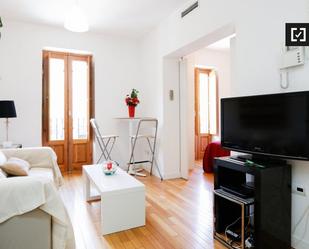 Living room of Flat to rent in  Madrid Capital  with Air Conditioner and Balcony