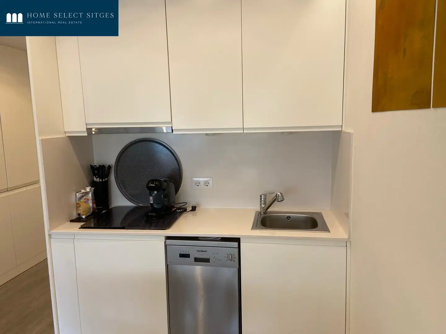 Kitchen of Apartments for rent in Sitges  with Air Conditioner, Heating and Private garden