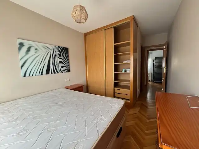 Bedroom of Flat for rent in Ferrol  with Heating, Parquet flooring and Storage room