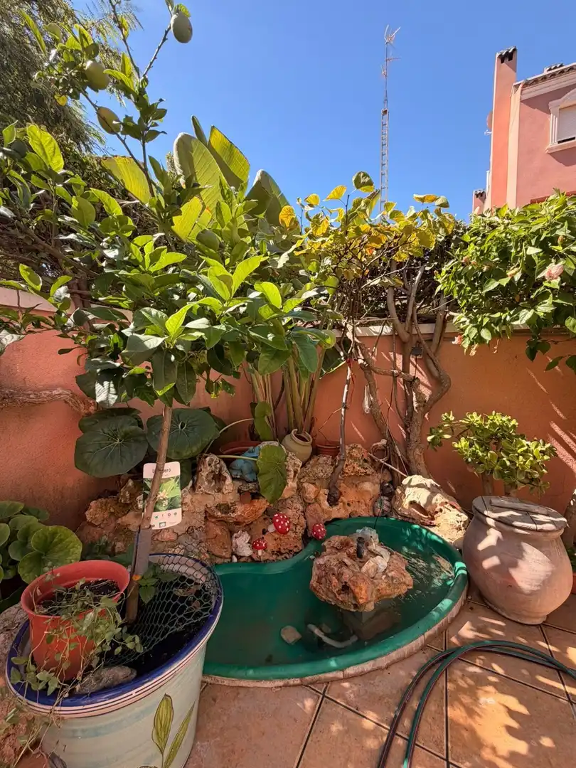 Garden of Duplexes for sale in Santa Pola  with Air Conditioner, Heating and Private garden