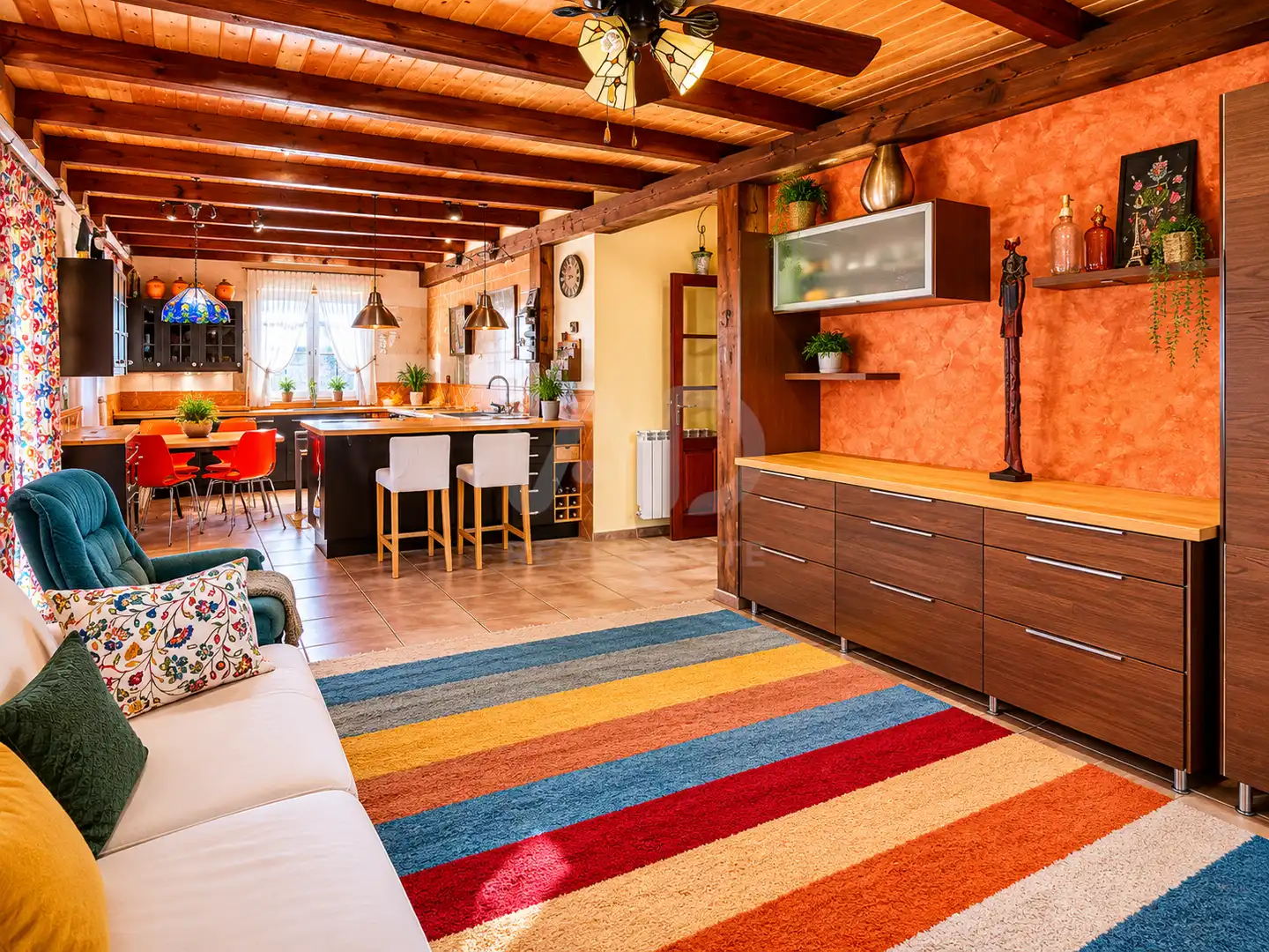 Sala de estar de Casa o chalet en venta en Villaobispo de Otero con Calefacción