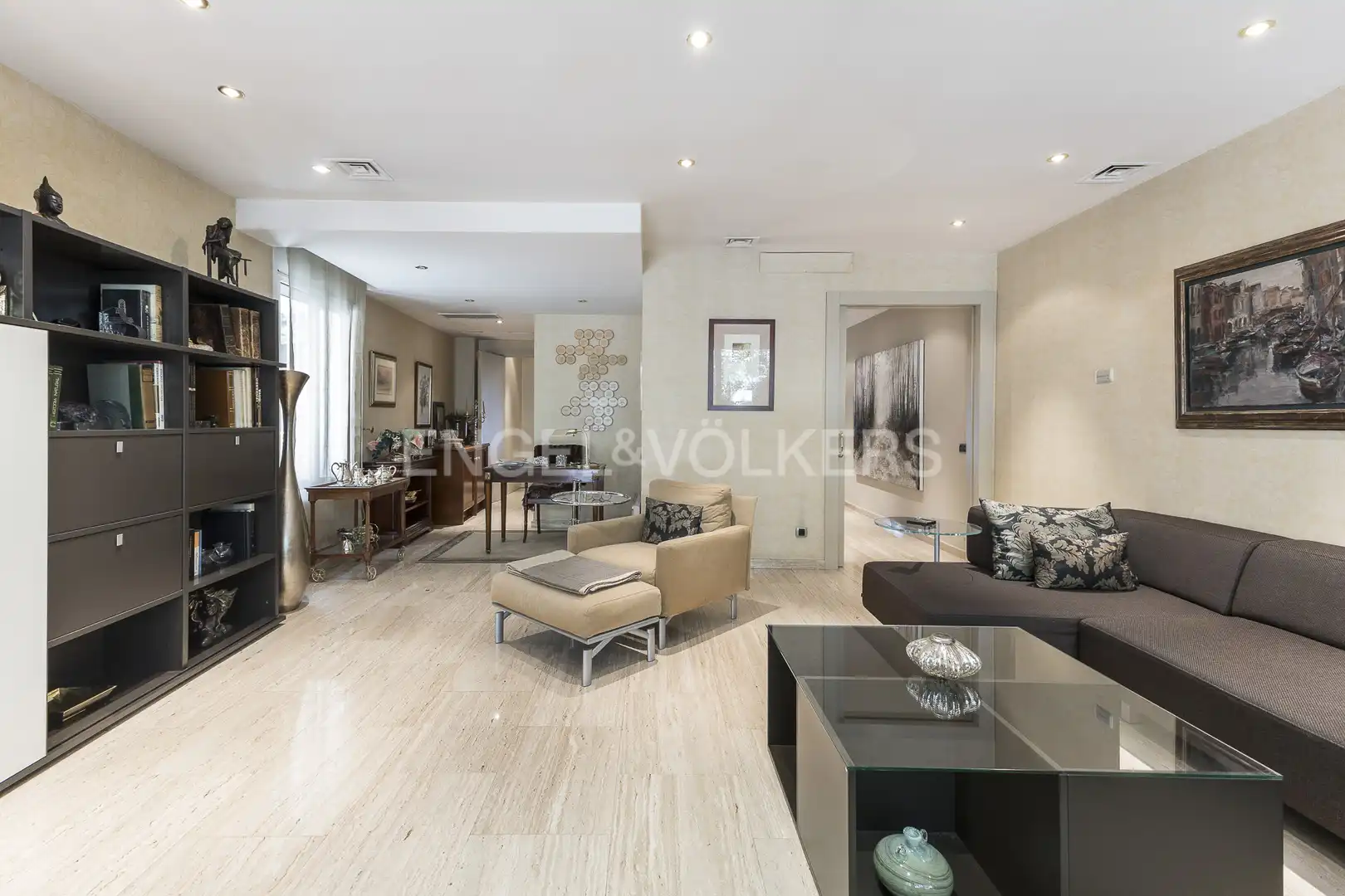 Sala de estar de Casa o chalet en venta en Barcelona con Aire acondicionado, Calefacción y Jardín privado