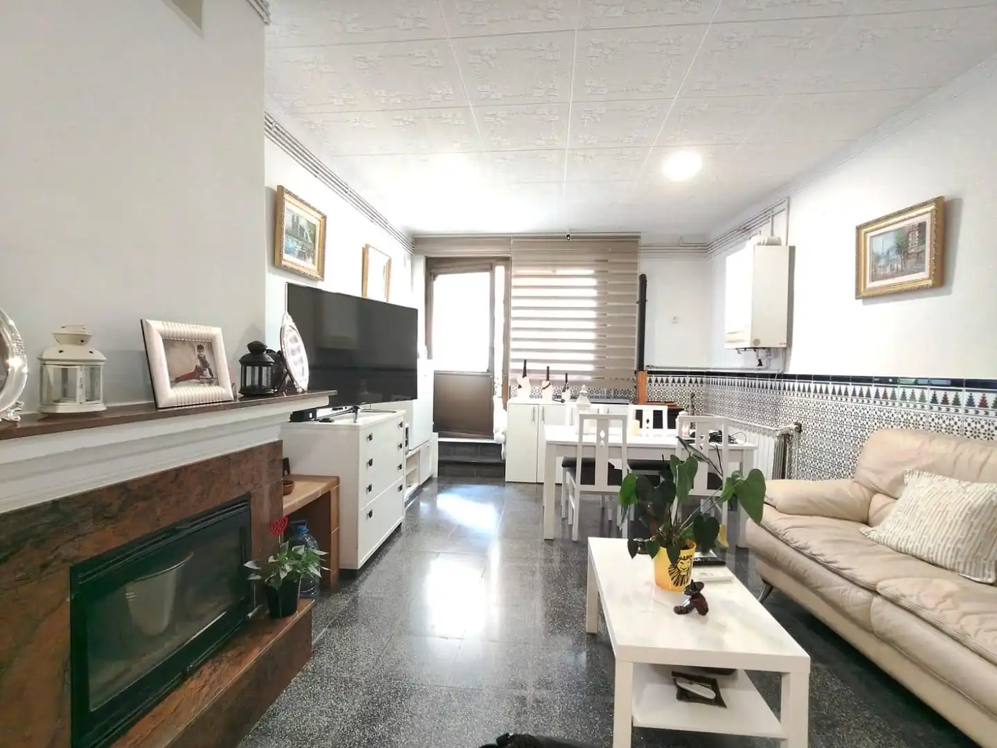 Living room of Detached homes for sale in Polinyà  with Air Conditioner, Private garden and Parquet flooring