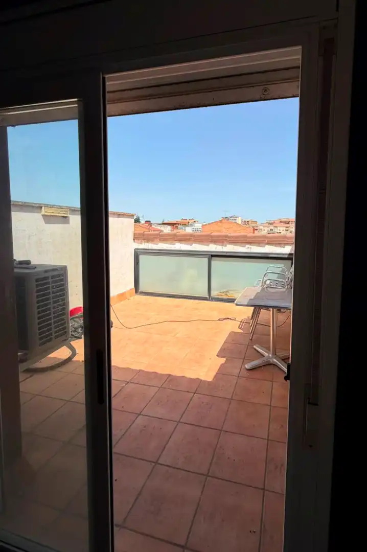 Terrace of Flat for sale in Bellpuig  with Air Conditioner, Heating and Parquet flooring