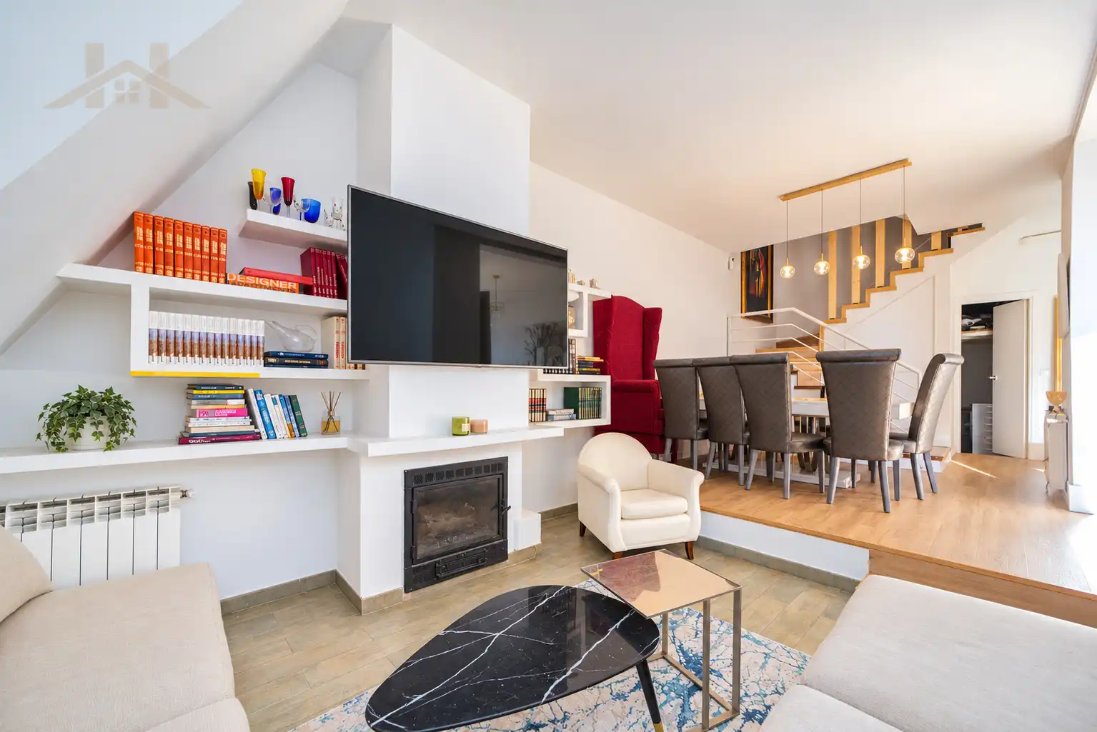 Wohnzimmer von Einfamilien-Reihenhaus zum Verkauf in Las Rozas de Madrid