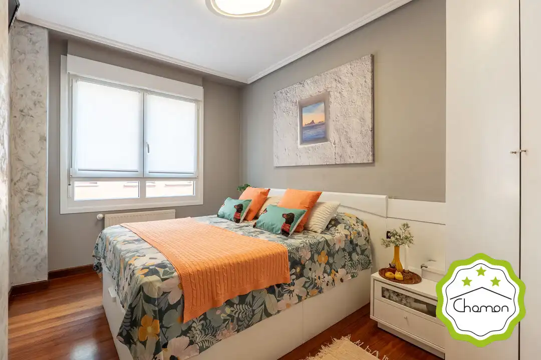 Schlafzimmer von Wohnung zum Verkauf in Bilbao  mit Heizung, Privatgarten und Abstellraum