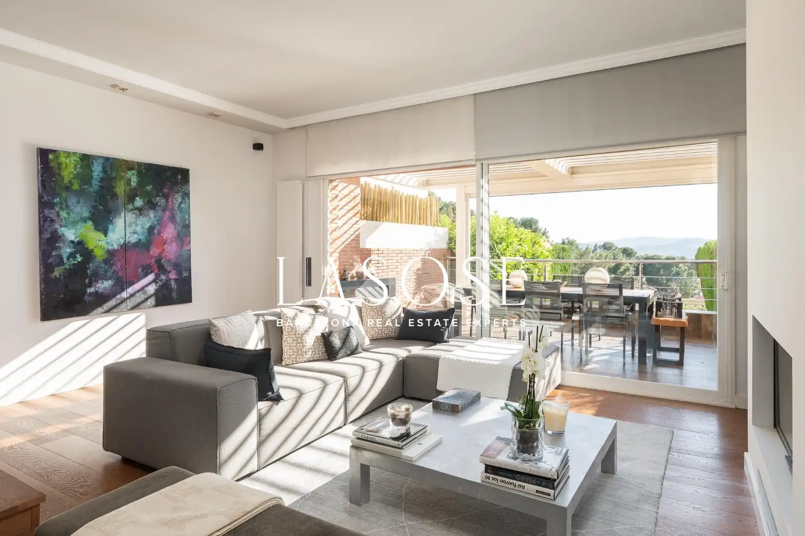 Living room of Houses for rent in Sant Just Desvern  with Heating, Private garden and Terrace