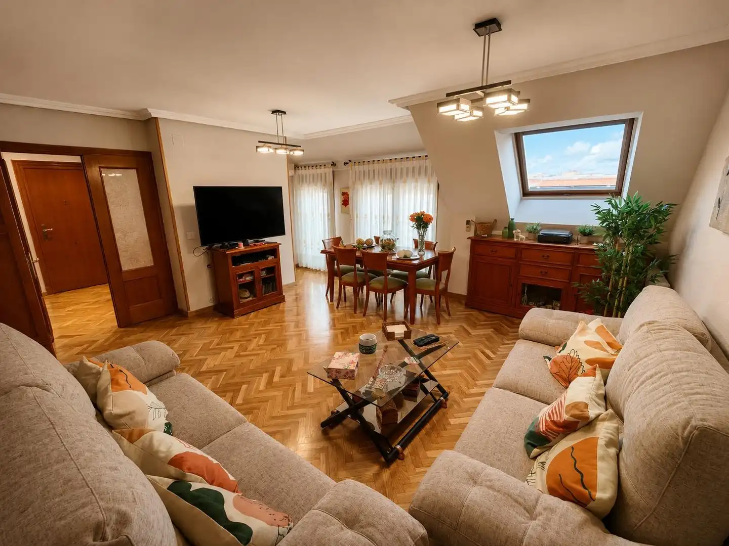 Sala de estar de Dúplex en venta en Getafe con Aire acondicionado, Calefacción y Terraza