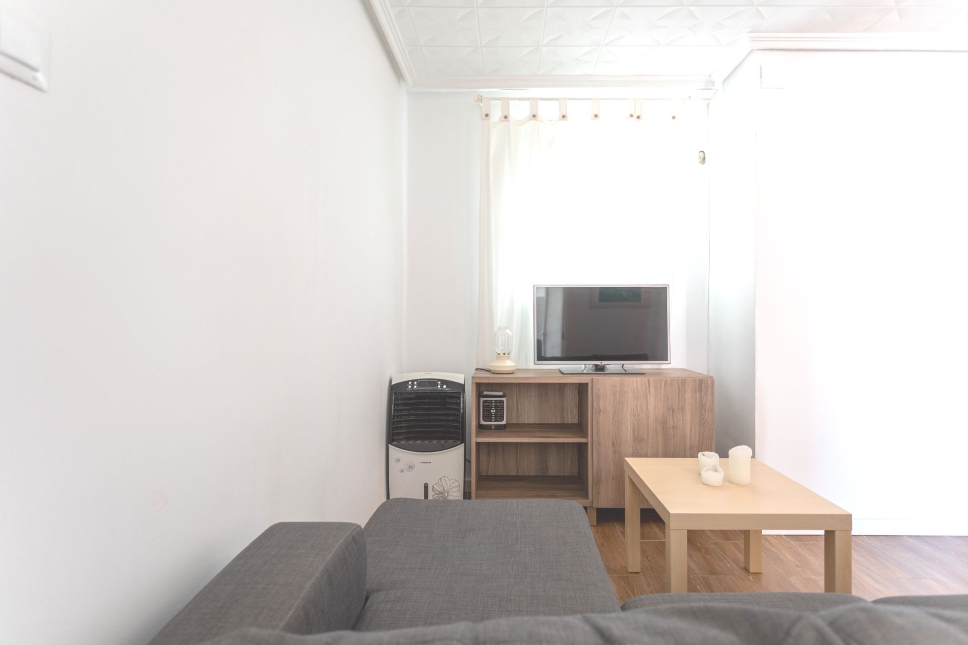 Living room of Flat to rent in  Valencia Capital  with Air Conditioner, Furnished and Oven