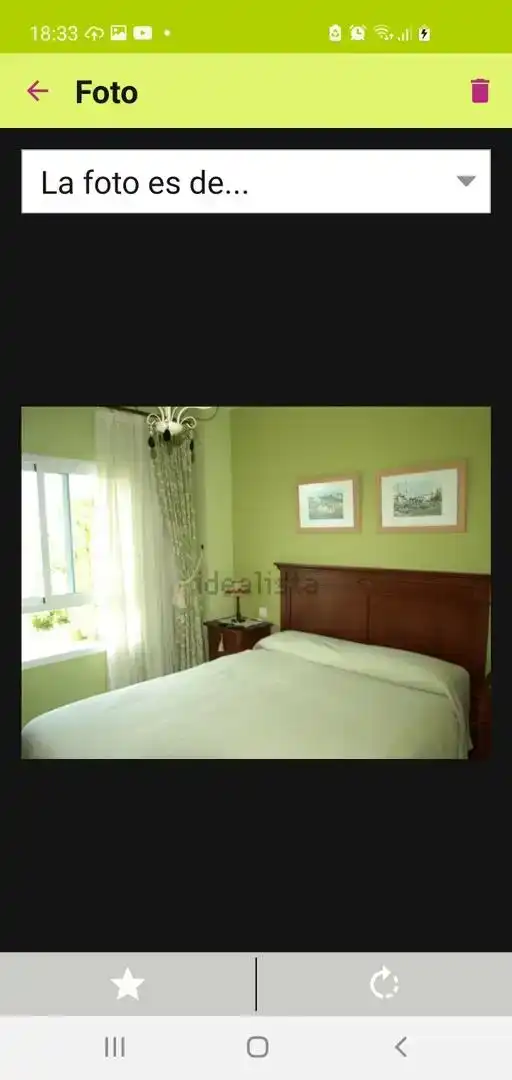 Habitación de Apartamento de alquiler en Rota con Aire acondicionado, Jardín privado y Piscina