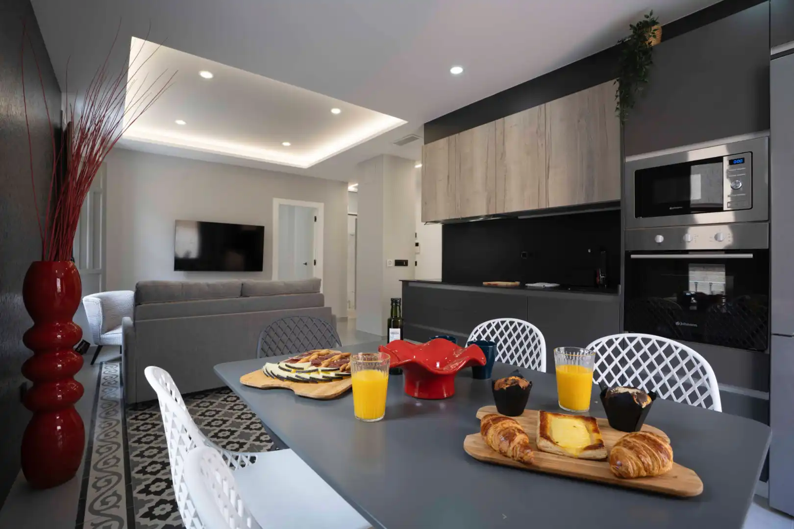 Wohnzimmer von Wohnung zur Miete in Granada mit Klimaanlage, Heizung und Möbliert