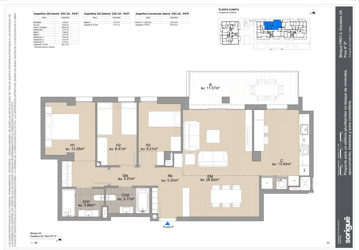 Appartement avec terrasse à vendre à Avinguda de Fontanet 45, imagen 8