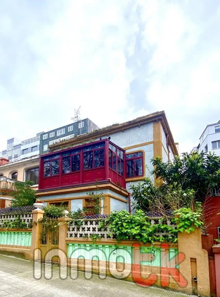 Exterior view of Houses for sale in A Coruña Capital   with Heating, Private garden and Terrace