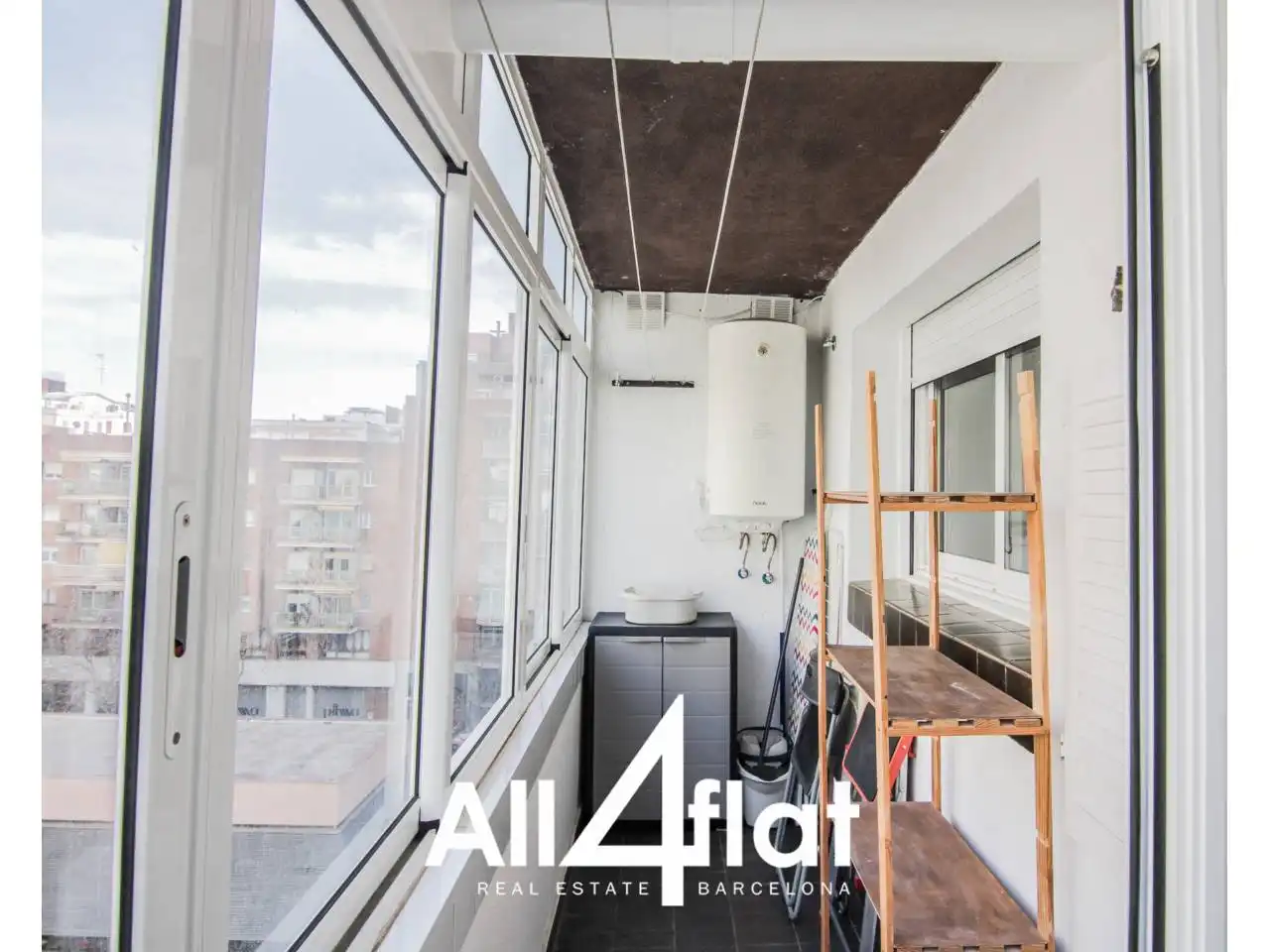 Terrasse von Wohnung zur Miete in Barcelona mit Heizung, Parkett und Terrasse