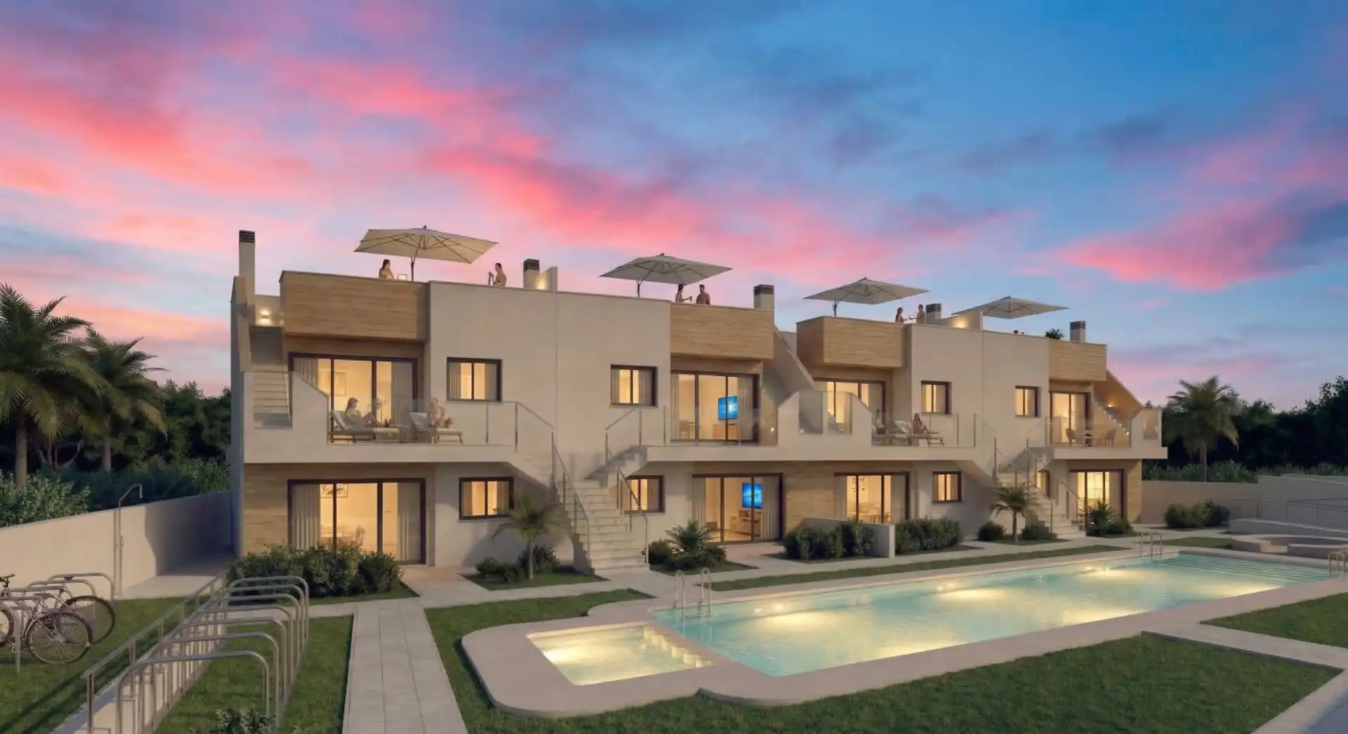 Bungalow with pool for sale in San Javier ciudad, imagen 4