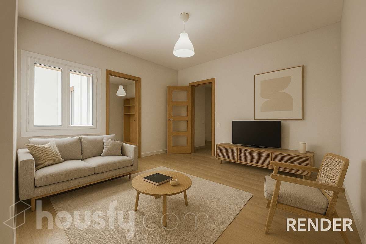 Sala d'estar de Pis en venda en  Barcelona Capital
