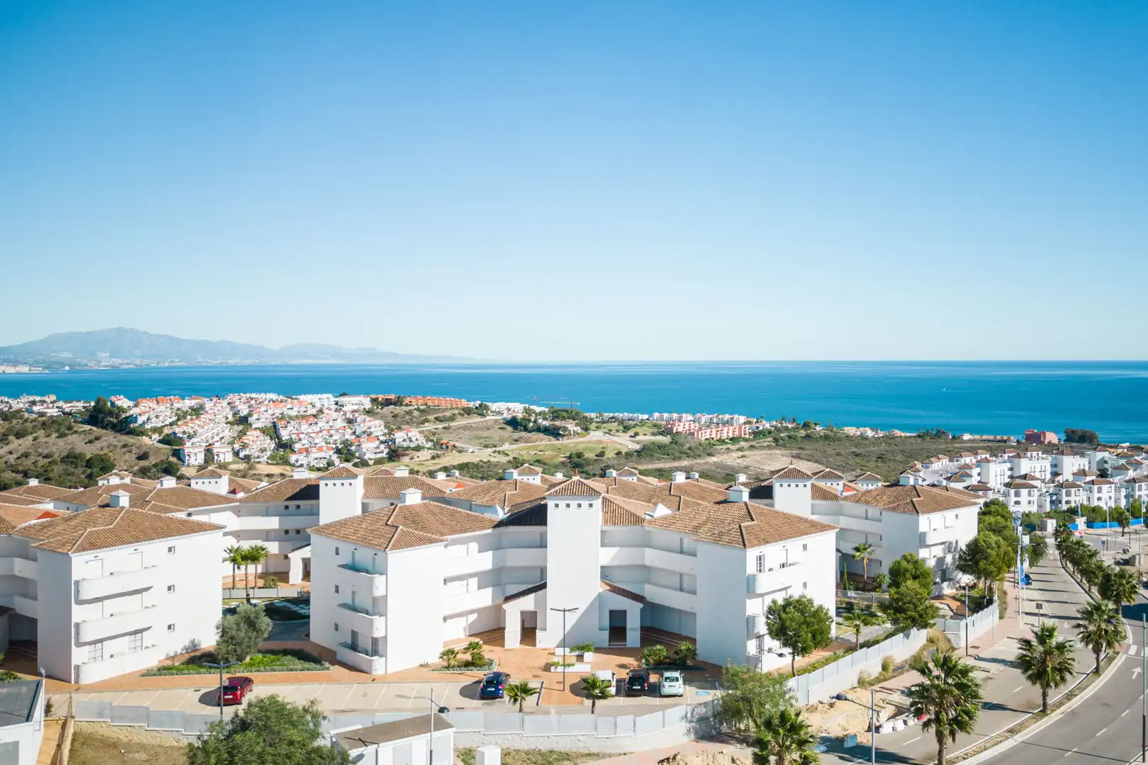 Exterior view of Ground floor for sale in Manilva  with Air Conditioner, Terrace and Swimming Pool