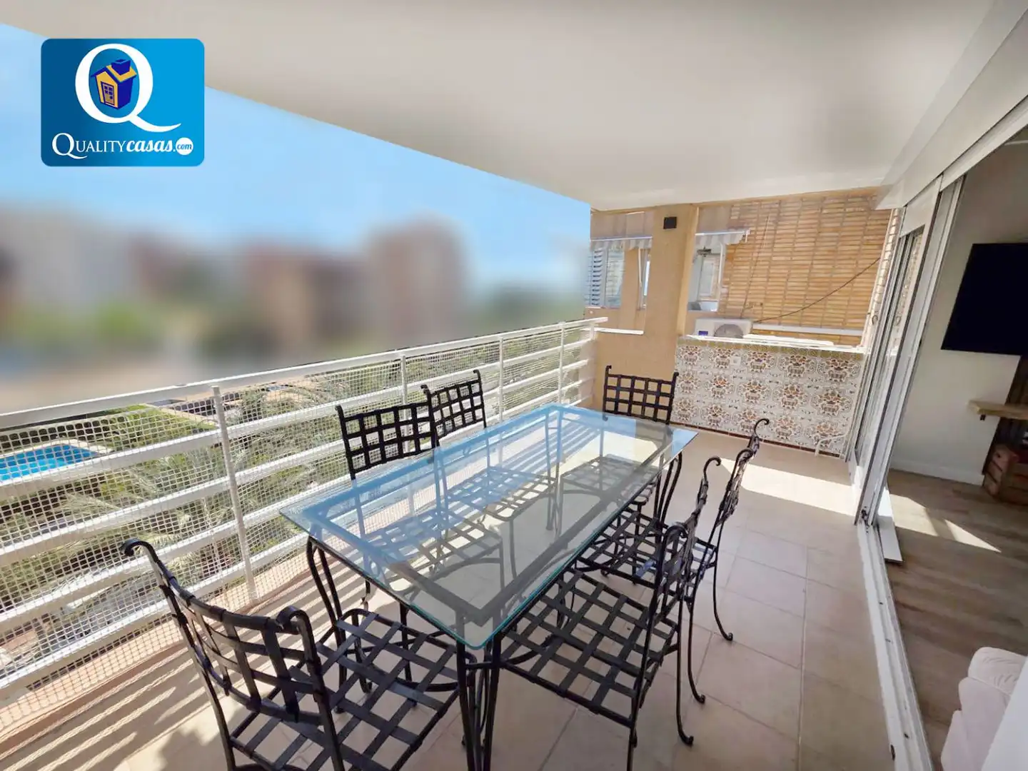 Terrassa de Pis de lloguer en Alicante / Alacant amb Aire condicionat, Terrassa i Piscina comunitària