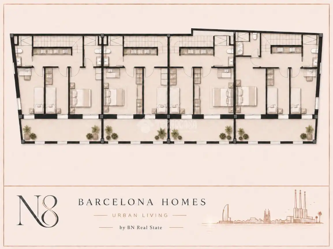 Schlafzimmer von Residential zum Verkauf in Sant Adrià de Besòs