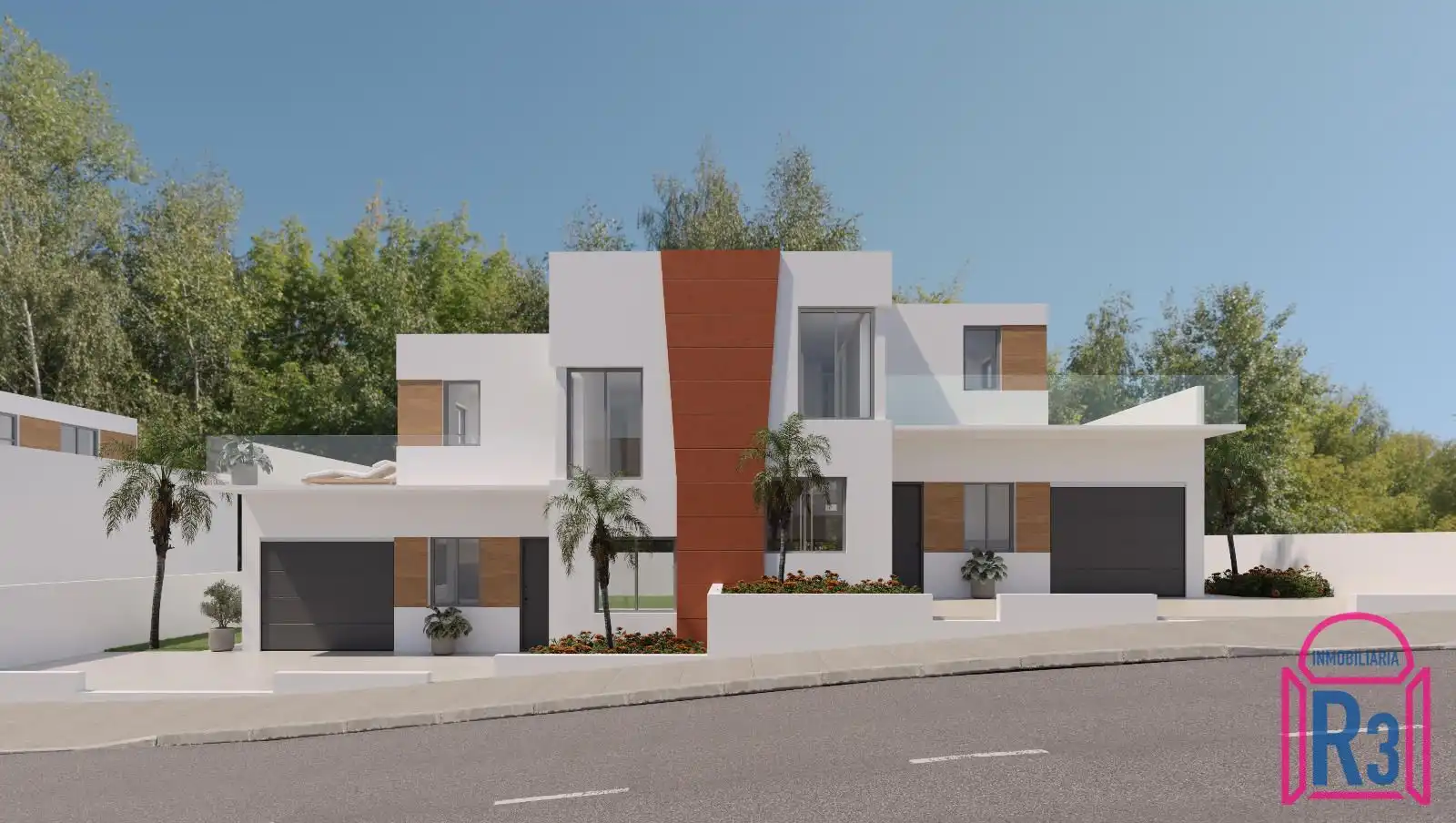 Außenansicht von Einfamilien-Reihenhaus zum Verkauf in León Capital  mit Heizung, Privatgarten und Terrasse