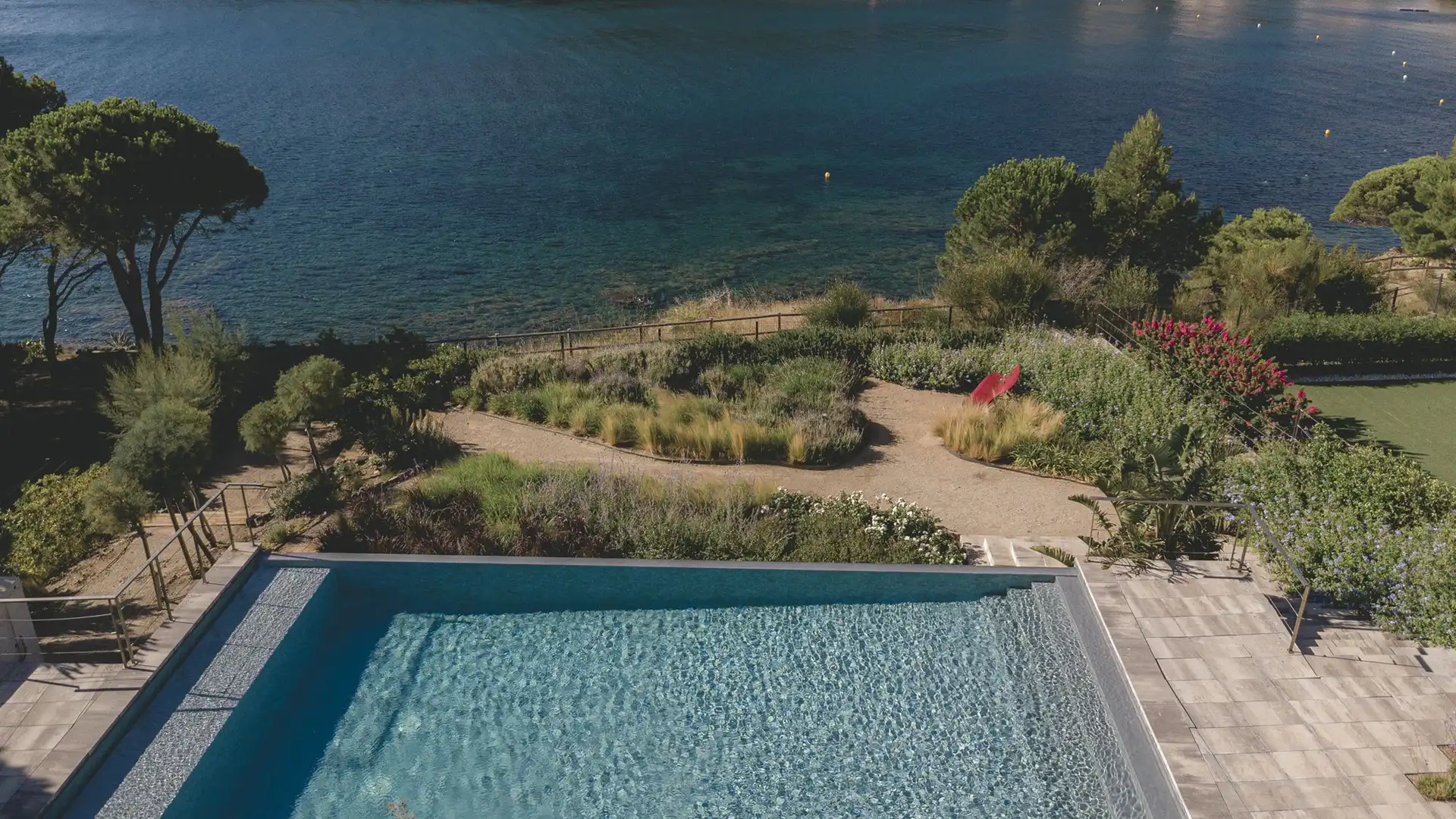 Swimming pool of Houses for sale in Colera  with Air Conditioner, Heating and Terrace