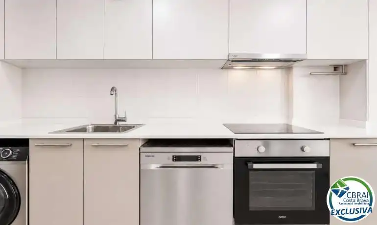 Kitchen of Flat for sale in Figueres  with Private garden, Terrace and Oven