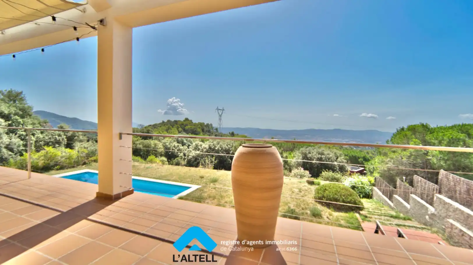 Terraza de Casa o chalet en venta en L'Ametlla del Vallès con Aire acondicionado, Calefacción y Jardín privado