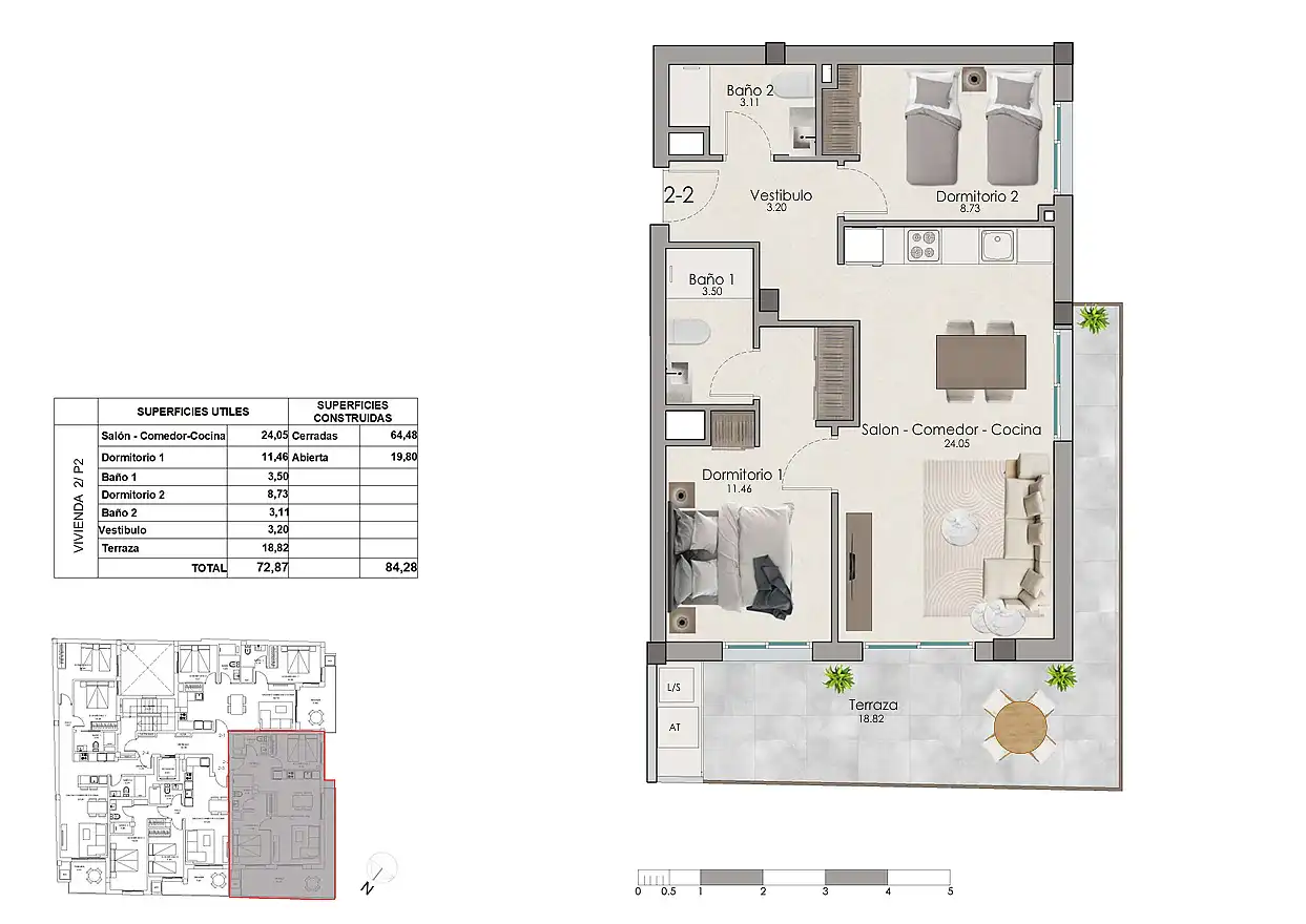 Apartament amb terrassa en venda a Santa Pola ciudad, imagen 16