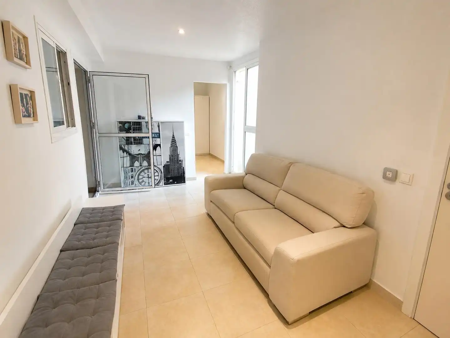 Sala de estar de Piso en venta en Roquetas de Mar con Aire acondicionado y Terraza