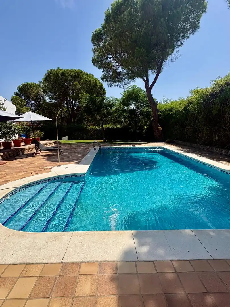 Piscina de Casa o xalet en venda en Aljaraque amb Aire condicionat, Calefacció i Jardí privat
