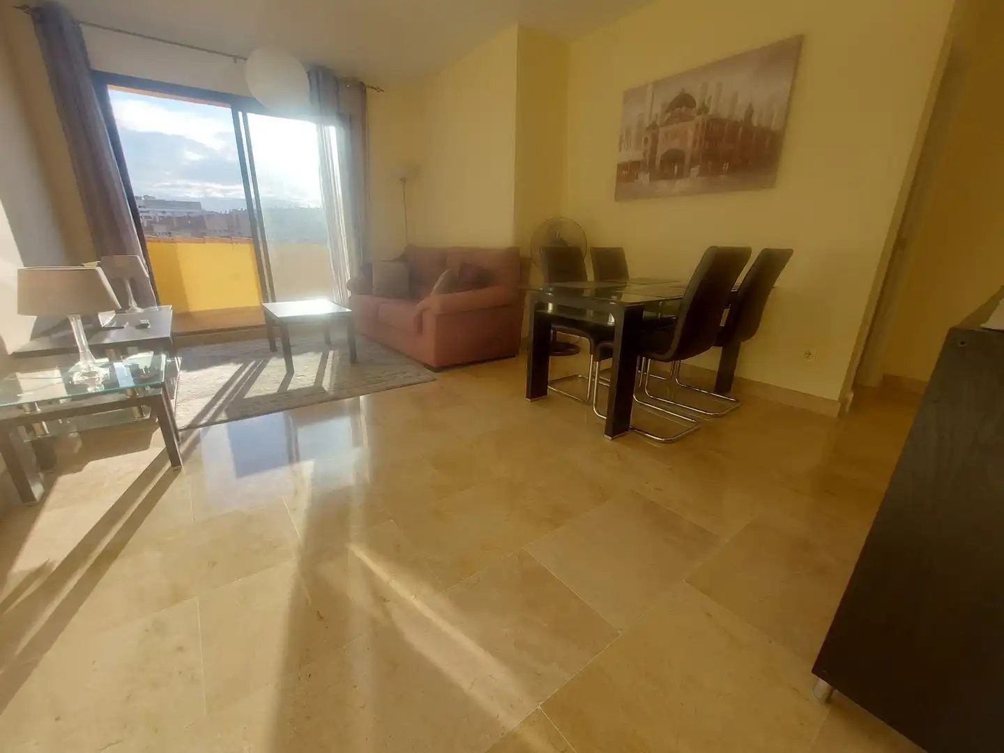 Living room of Attic for sale in Manilva  with Air Conditioner, Terrace and Furnished