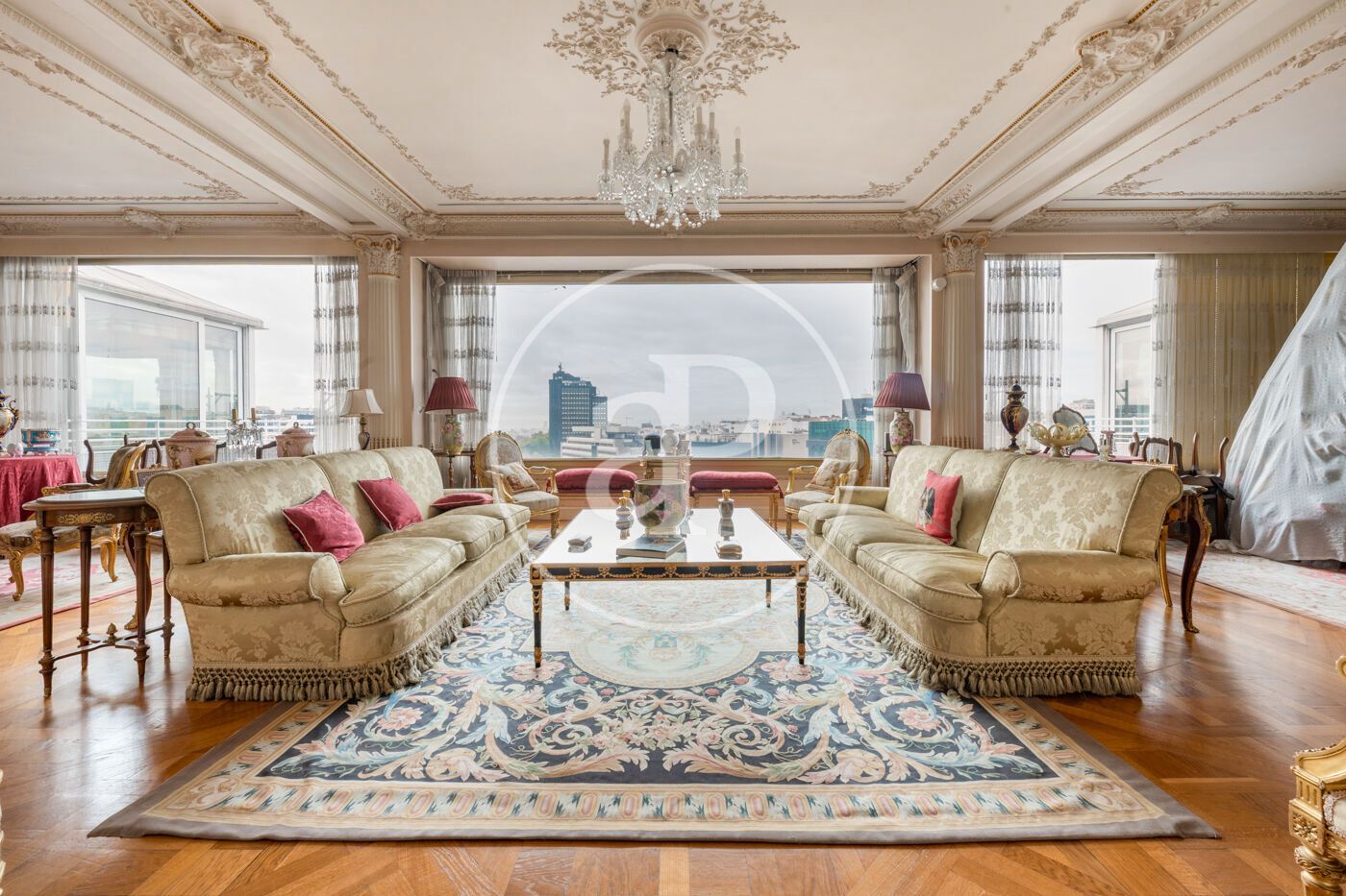 Sala d'estar de Àtic en venda en  Madrid Capital amb Aire condicionat, Calefacció i Terrassa